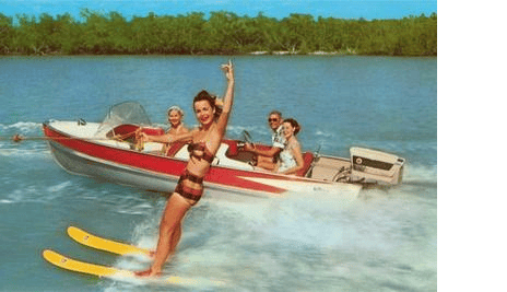 Vintage Water Ski Photo