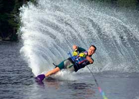water skiing requires core strength